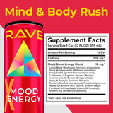 RAVE Mood Energy Drink is Mind Blowingly Different. With Mood-Boosting Functional Mushrooms, Nootropics, Adaptogens & B Vitamins. Experience Mind