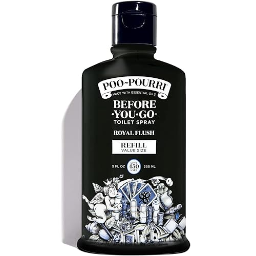 Poo-Pourri Before-You-Go Toilet Spray, Royal Flush, Refill Bottle 9 Fl Oz - Eucalyptus and Spearmint
