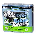 Sellars 54483 Toolbox Shop Towels 3-Pack, 11" Length x 9.4" Width, Blue (1 Packs of 3 Rolls, 55 Sheets per Roll)