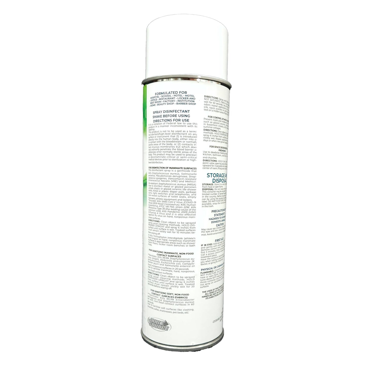 Jani-Source ViruScrub Aerosol, Hospital Grade MRSA Disinfectant Spray, Ready-To-Use, Citrus Scent, 3 Pack…