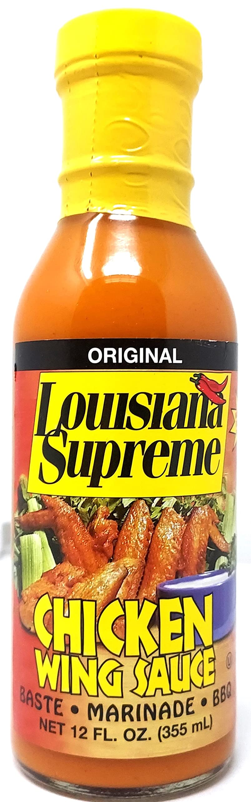 The Original Louisiana Supreme Chicken Wing Sauce 12 oz Bottle
