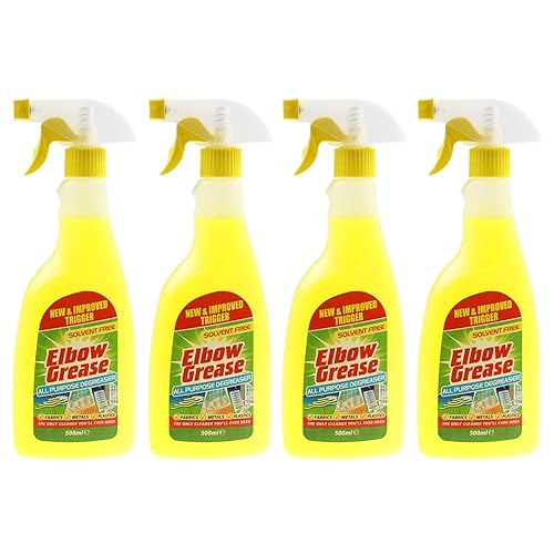 Elbow Grease 4X500ml All Purpose Kitchen Laundry Household Degreaser Cleaner Spray by Unknown