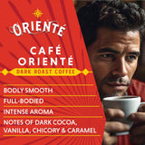 Oriente Cuban Coffee Roasters Dark Roast Instant Coffee - 20 ct, Authentic Cuban Style, 100% Arabica Coffee - Hot or Iced Coffee