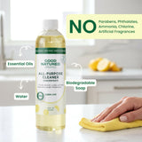 Good Natured Brand All-Purpose Cleaner Concentrate | Multi-Surface Cleaner | Natural Lemon Essential Oil | Multipurpose Cleaner Concentrate All