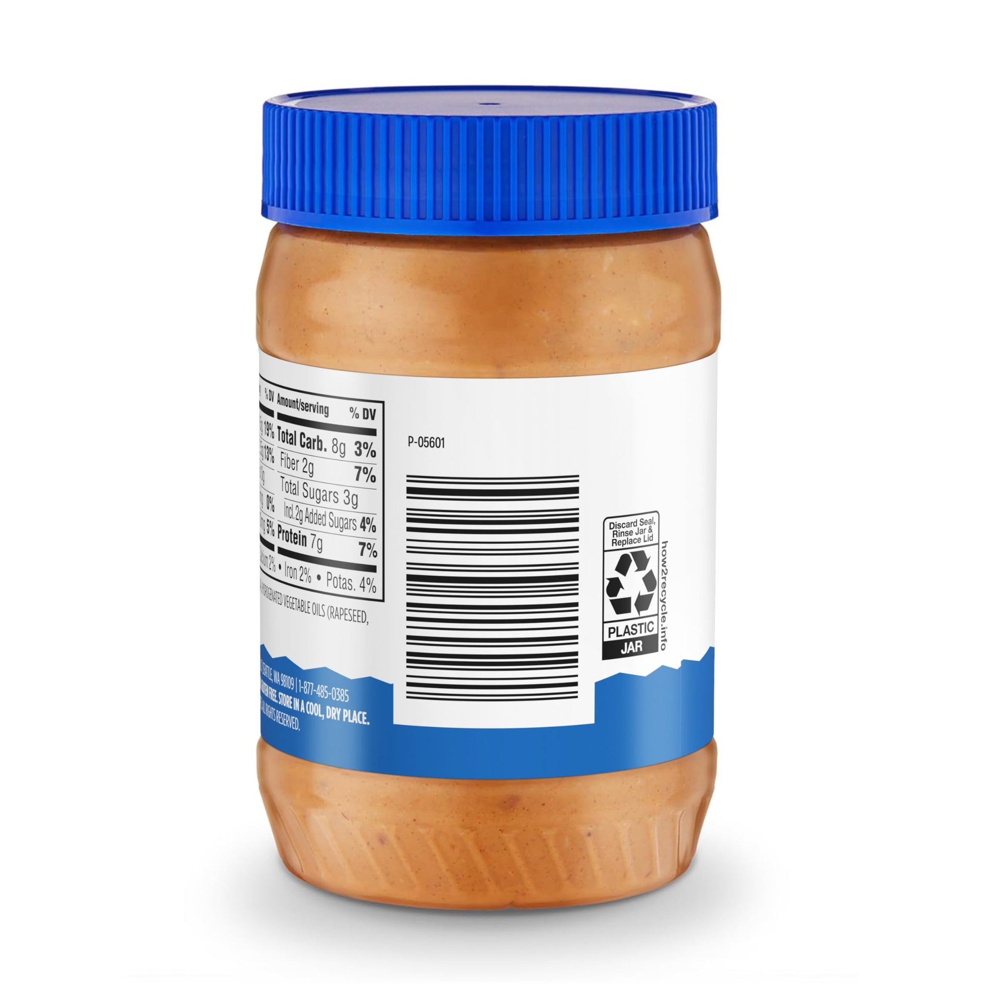 Amazon Grocery, Crunchy Peanut Butter, 16 Oz