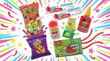 Chamoy Pickle Kit with Candy & Snacks Fruit Rolls, Chips, Lucas Gusano, Skwinkles, Salsagheti 12-Unit Kit