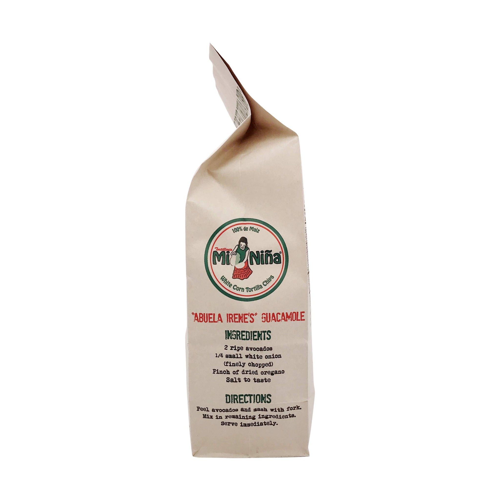 Tortilleria Mi Nina, Chip Tortilla White Corn Sea Salt, 12 Ounce