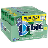 ORBIT Sweet Mint Gum Sugar Free Chewing Gum, 30 Ct Mega Packs (Pack of 6)