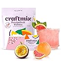 Craftmix Passionfruit Paloma Cocktail & Mocktail Drink Mixer, Skinny Mixes - Water Flavoring Packets - Made With Real Fruit - Vegan, No-Carb