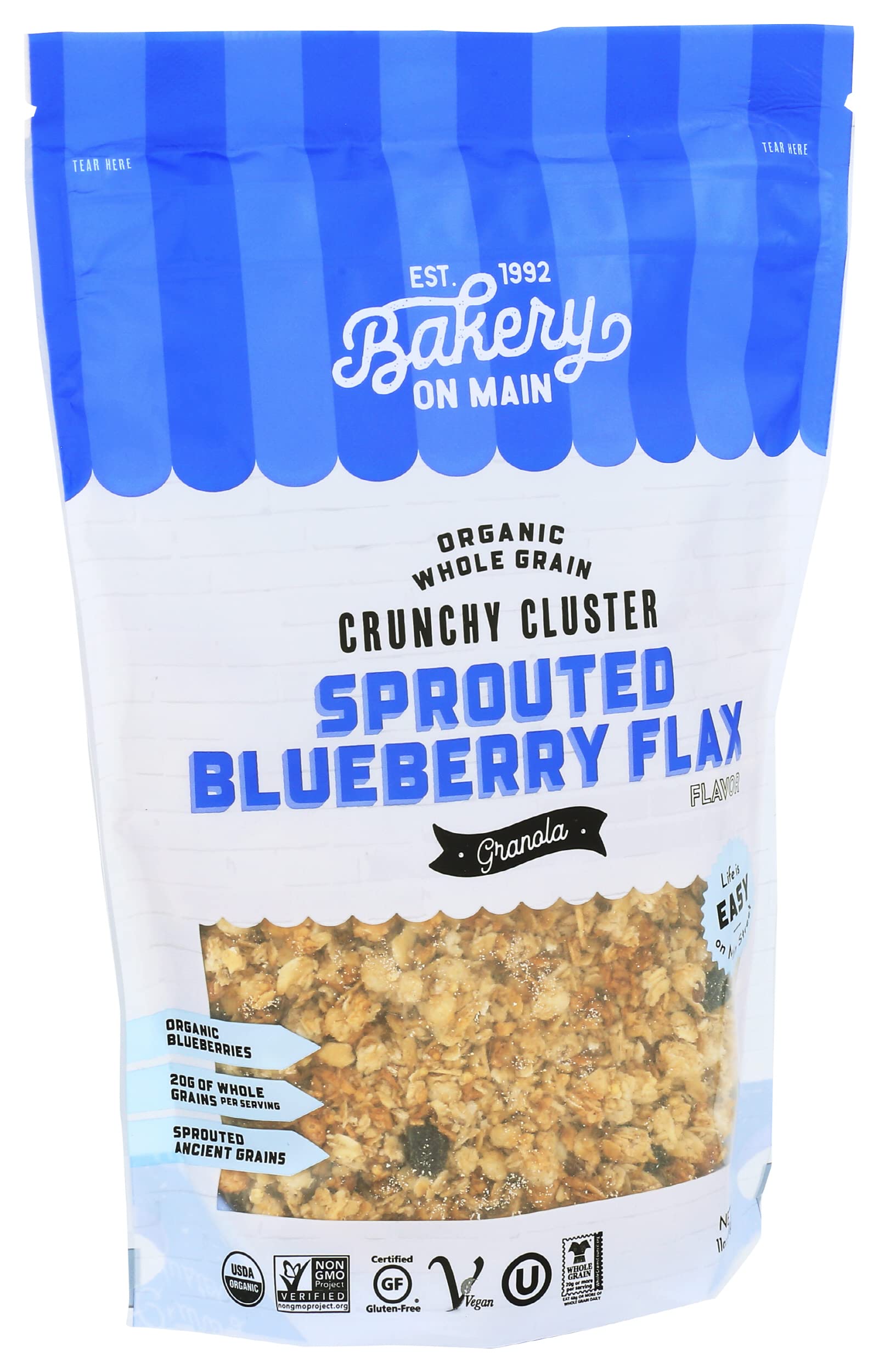 Bakery On Main Granola Sported Blue Berry Organic, 11 oz