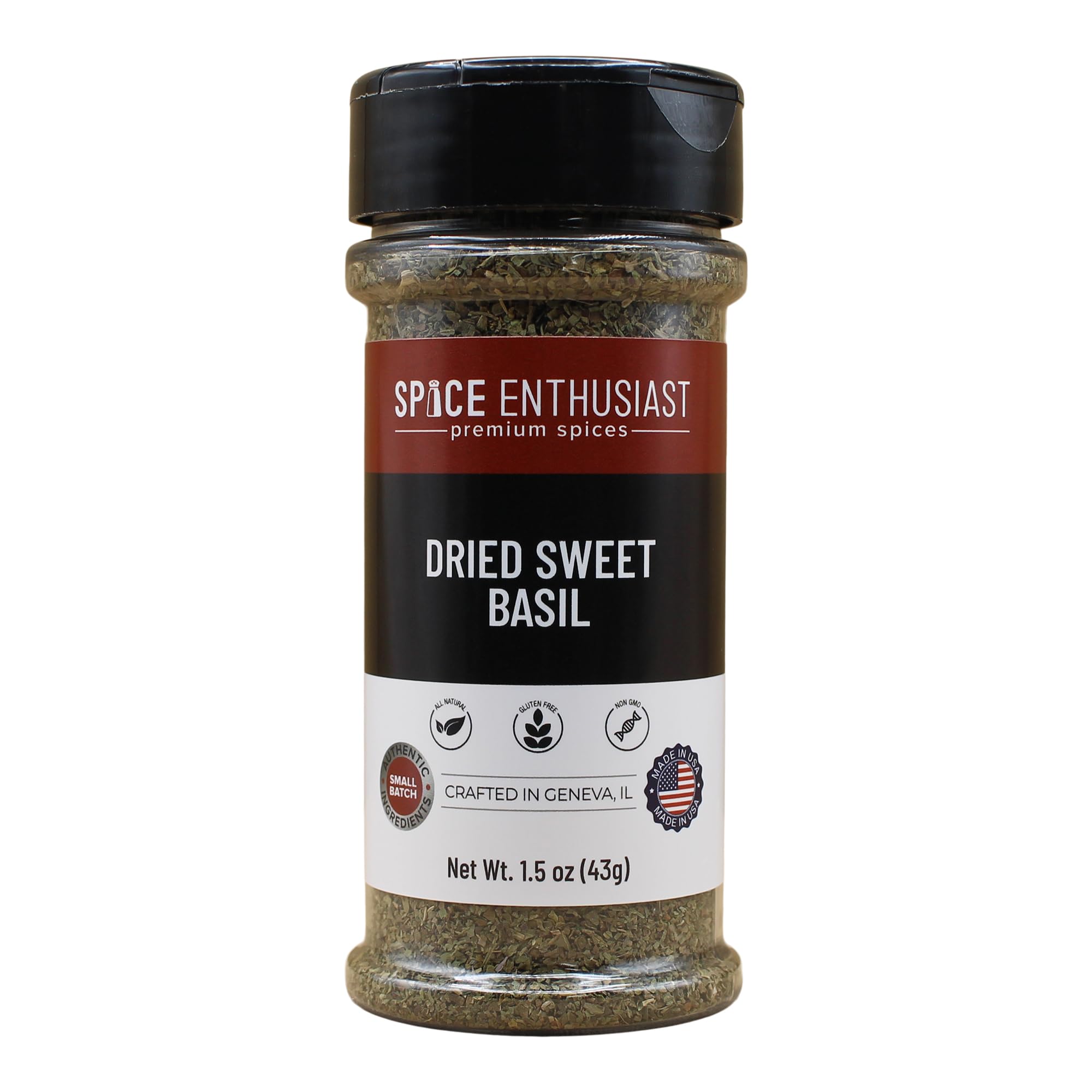 Spice Enthusiast Dried Sweet Basil - 1.5 oz