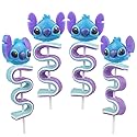 Lilo & Stitch Gummy Skewers, Character and Sour Belt Gummies, Individually Wrapped Candy Gifts, 4 Count Box