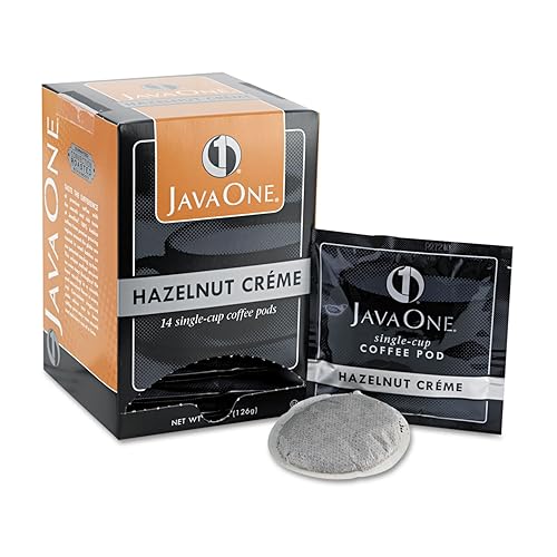 Java One 70500 Coffee Pods, Hazelnut Creme, Single Cup, 14/Box