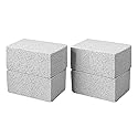 CHIVOLONA Grill Stone Cleaning Brick,Griddle Cleaner Kit Block Pumice Stone,Ecological Grill Brick De-Scaling Stone for Removing Stains BBQ,Stone*4