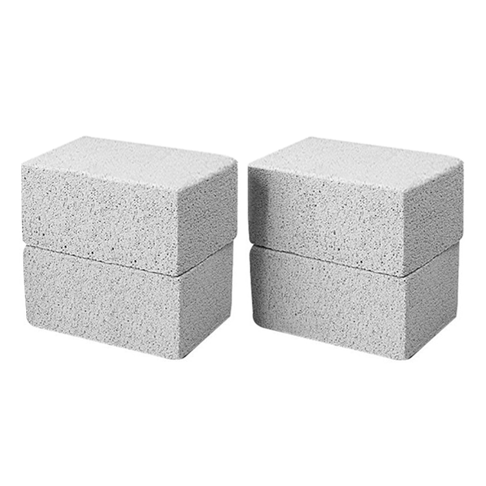 CHIVOLONA Grill Stone Cleaning Brick,Griddle Cleaner Kit Block Pumice Stone,Ecological Grill Brick De-Scaling Stone for Removing Stains BBQ,Stone*4