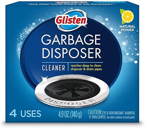 Glisten Disposer Care Foaming Cleaner, Lemon Scent, 4 Use (Pack of 2)