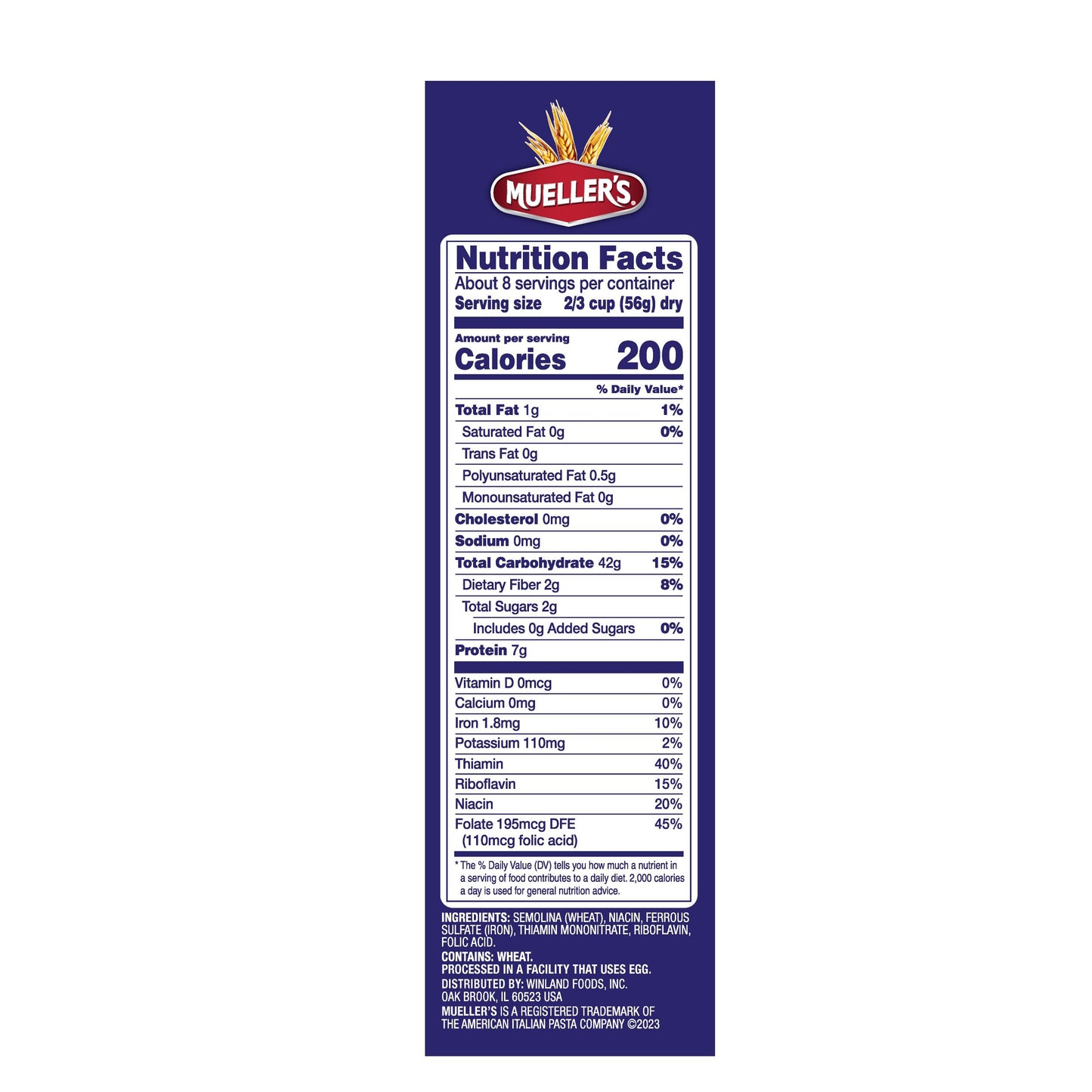 Mueller’s Ridged Ziti, 16 oz