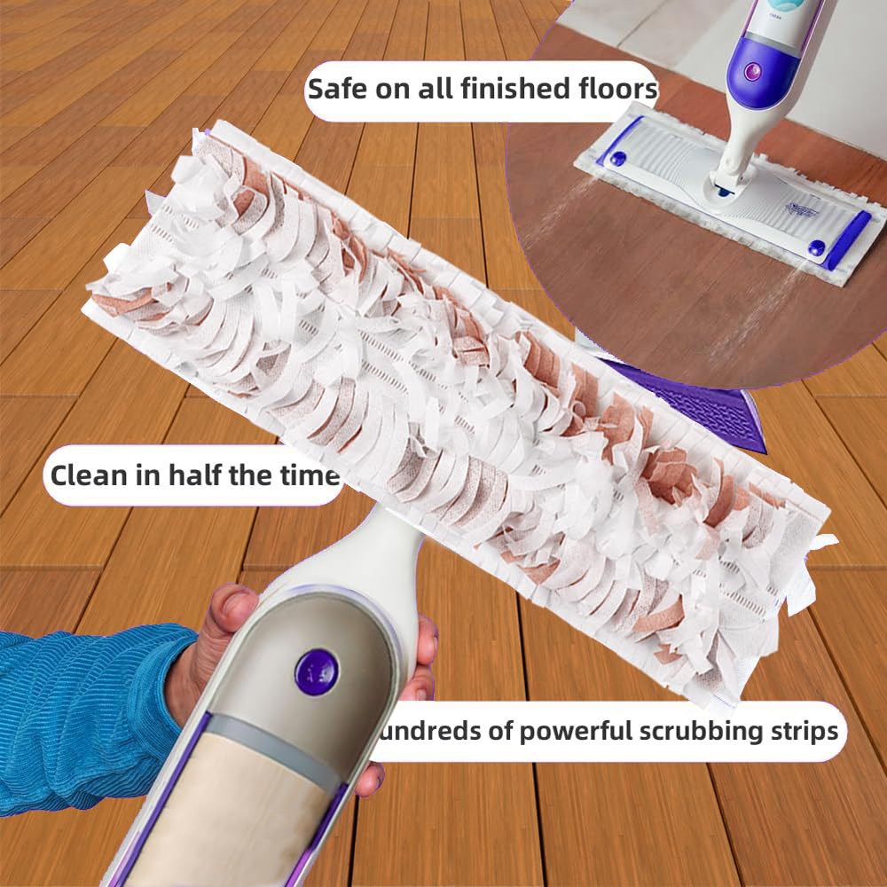 Disposable Mopping Pad Refills for PowerMop Multi-Surface,Wood Mopping Pad Refills for Floor Cleaning, 20 Count (20 Packs)