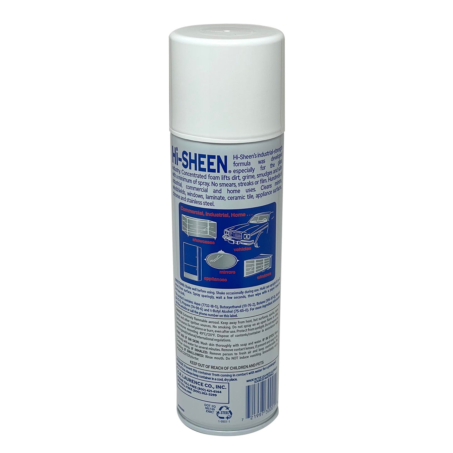 CRL SOMACA Hi-SHEEN Glass Cleaner - 19 oz Can by CR Laurence