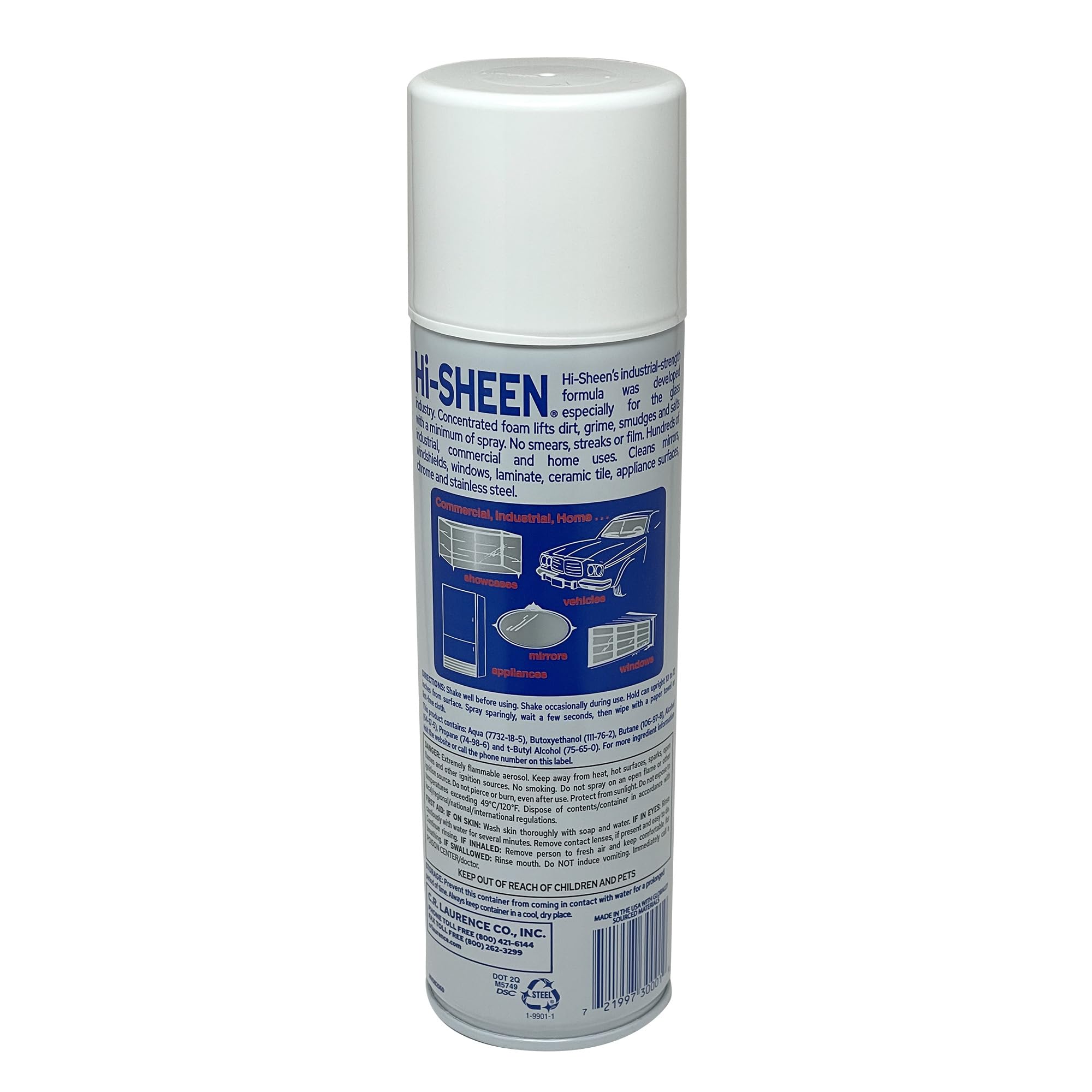 CRL SOMACA Hi-SHEEN Glass Cleaner - 19 oz Can by CR Laurence