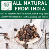 Spices Village Cloves Whole, All Natural Dried Clove Buds, Clavos de Olor 7 Ounces, Kosher, Gluten Free, Non GMO, Whole Seeds Great for Food, Tea
