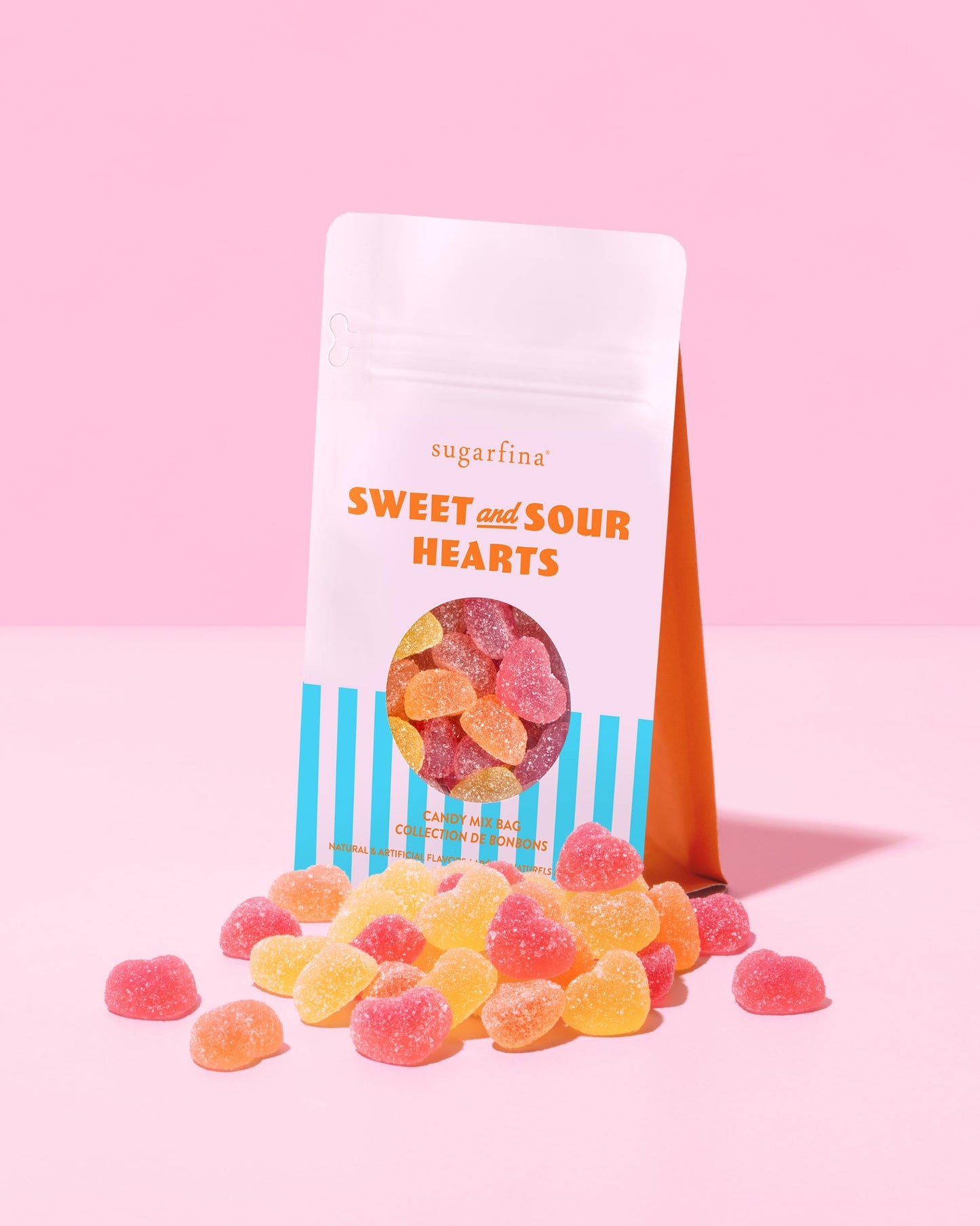 Sugarfina Sweet and Sour Hearts Candy Mix Bag | Gummies | Sweet and Sour Hearts