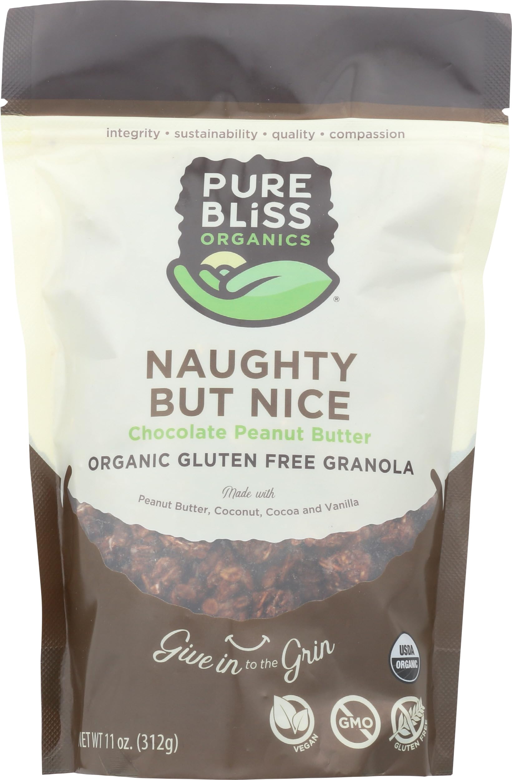 Pure Bliss Organics, Granola Naughty But Nice Organic, 12 Ounce