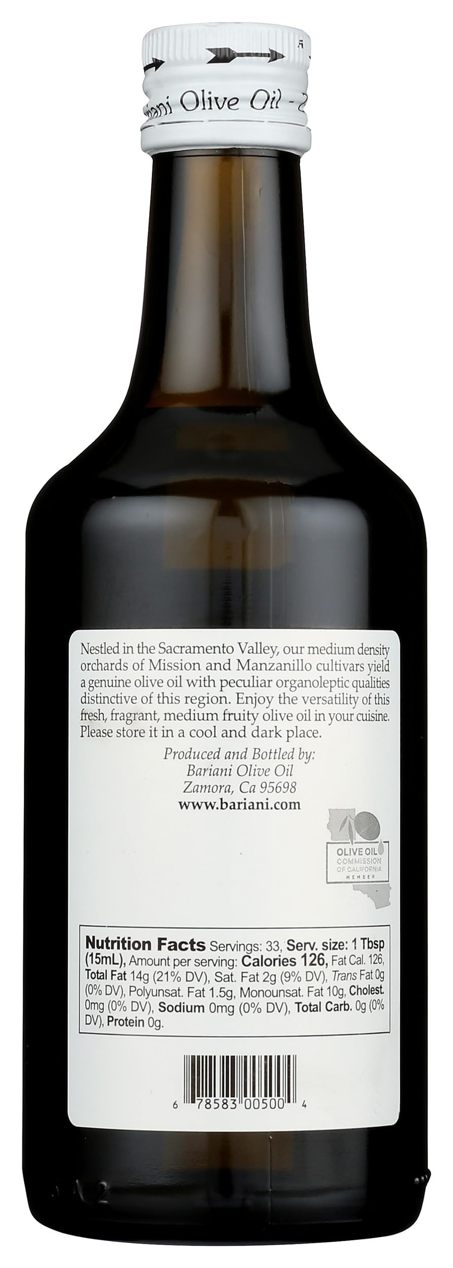 BARIANI Extra Virgin Olive Oil, 16.9 OZ
