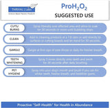 Thrival Labs ProH2O2 3% Food Grade Hydrogen Peroxide - Natural Cleaner & Disinfectant - Suitable for Household Use - Ideal for Cleaning, Sanitizing