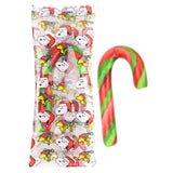 Mini Candy Canes, Cherry Flavored, Peanuts Individually Wrapped Christmas Candies, 50 Count