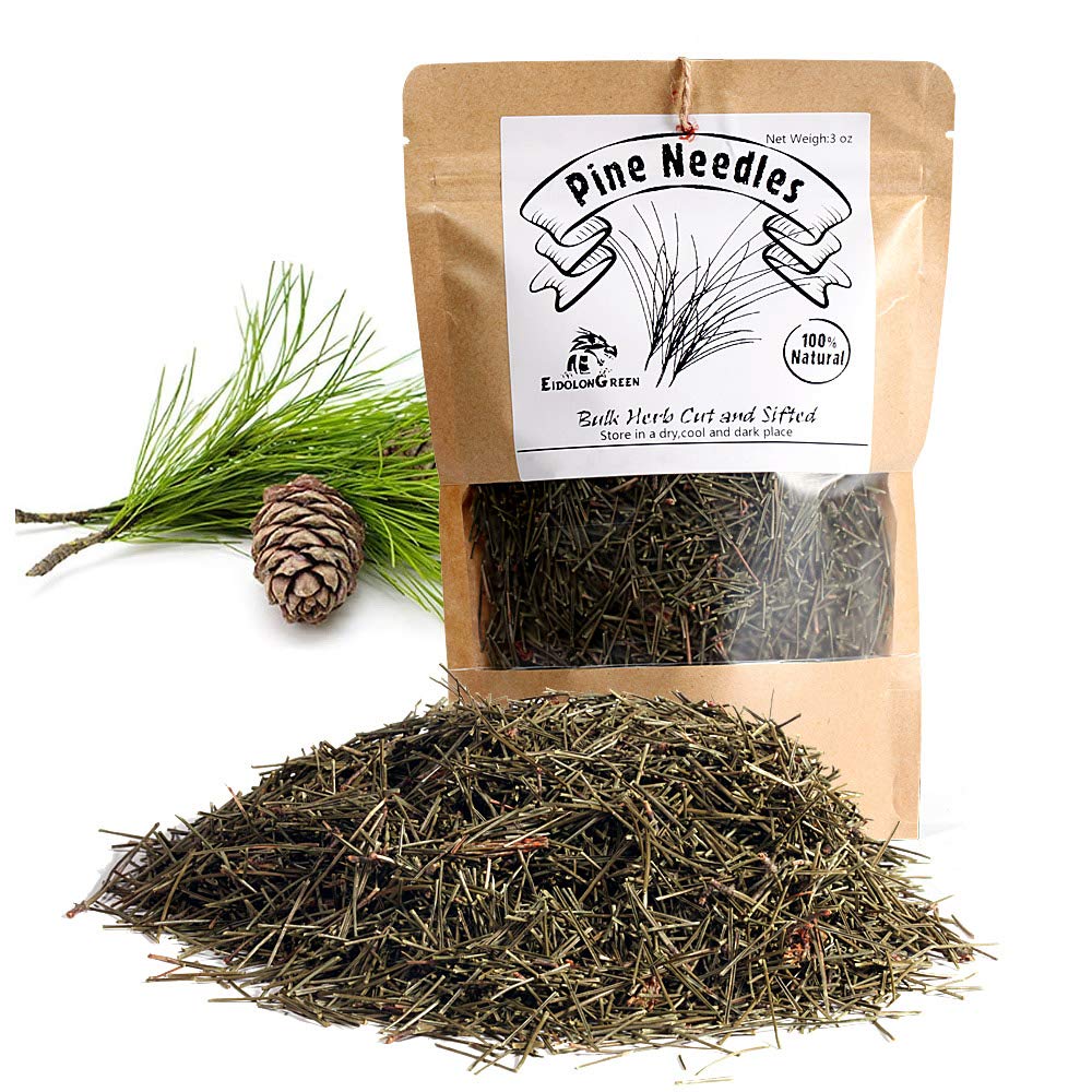 EidolonGreen [China Medicinal Herb] Pine Needle Tea - Dried Bulk Pine Needles (100% Natural Pinus massoniana/??) 3 Oz (88g)