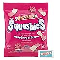 Smarties Squashies Foam Gummy Candies & Smarties Sample Packet Variety-Pack - Raspberry & Cream Flavored - Allergen Free, Peanut Free & Gluten Free
