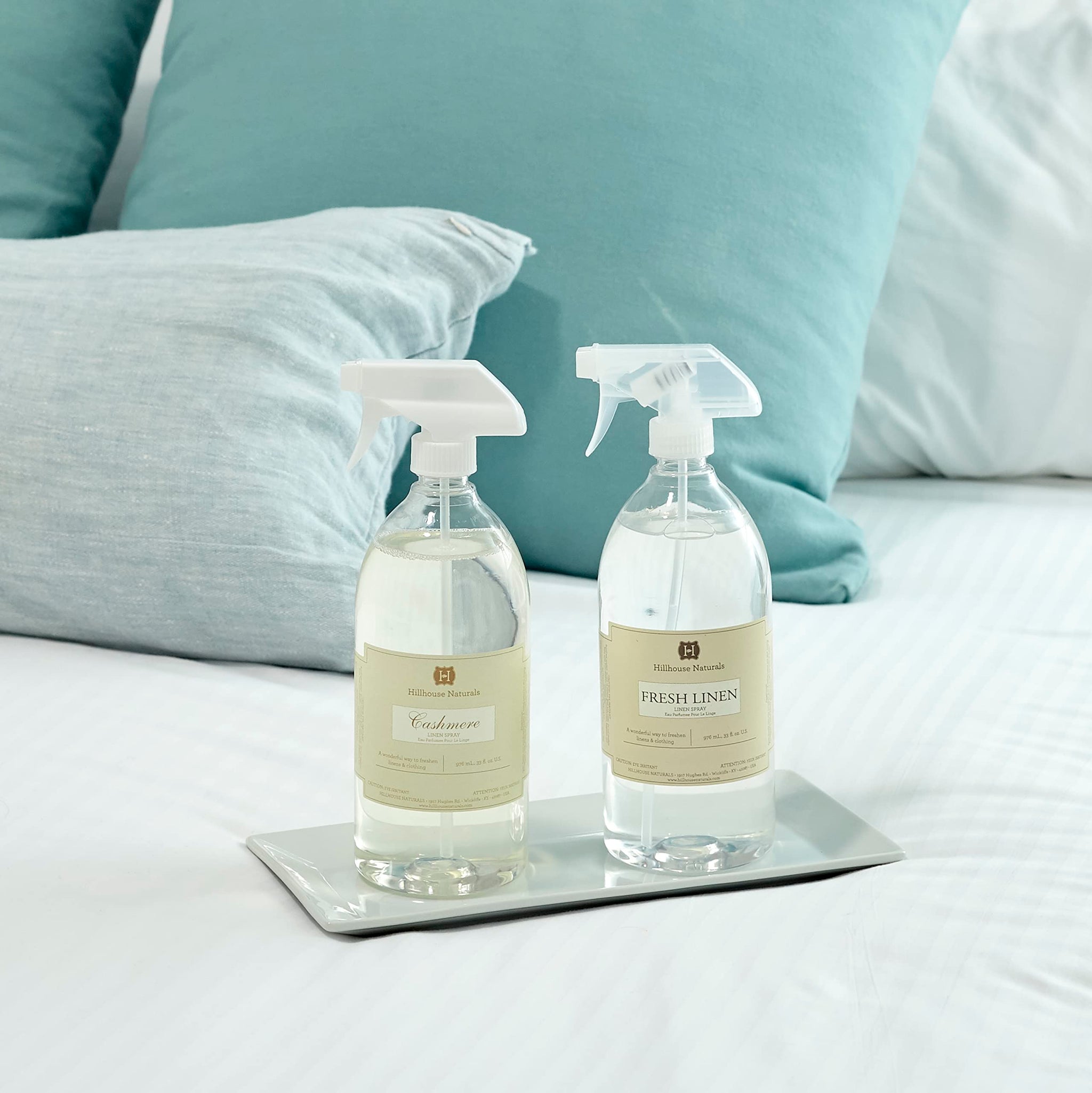 Hillhouse Naturals - Linen Spray - Aromatherapy Spray for Relaxation & Sleep - Refresh Bedding, Curtains & More - with Citrus, Bergamot, Rose & Musk