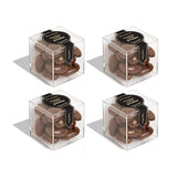 Sugarfina Maple Bourbon Pecans Small Candy Cube, 2.4 oz, 4 Count | Non-Alcoholic, Bourbon-Flavored Chocolate