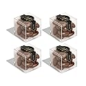 Sugarfina Maple Bourbon Pecans Small Candy Cube, 2.4 oz, 4 Count | Non-Alcoholic, Bourbon-Flavored Chocolate