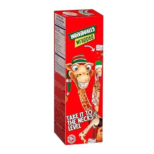 Colombina Christmas Wafer Rolls, Chocolate Flavored, 12 Individually Wrapped Sticks Per Box, 4.95oz (Pack of 1)
