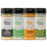 Amish Country Popcorn | Seasoning Variety Pack | 4 Bottles | White Cheddar - Cheddar Cheese - Sour Cream & Onion -Ranch | Nut Free | Old Fashioned
