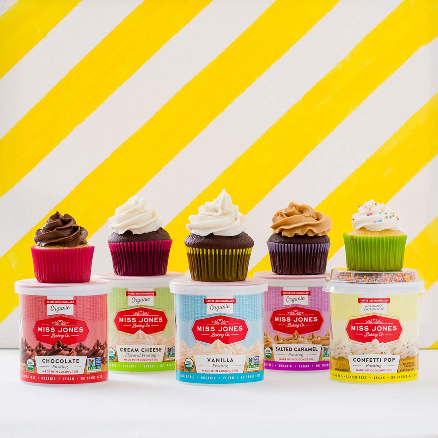 Miss Jones Baking Organic Frosting, Confetti Pop (Pack of 1)