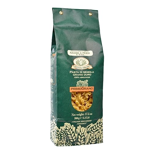 Rustichella d'Abruzzo PrimoGrano Sagne a Pezzi, 500 grams - Artisan Heritage Grain Pasta - Authentic Abruzzo Flavor - Supple Texture