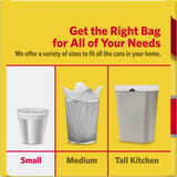 4 Gallon Trash Bags - 300 Small Mini Garbage Bags | 17" x 18" Clear Waste Basket Trash Bags | Bulk Plastic Bathroom Trash Can Liners