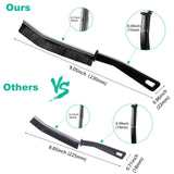 OKOM Multifunctional Stainless Steel Crevice Cleaning Brush - Hard Bristles for Kitchen & Bath Gap Cleaning