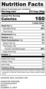 Signature Popcorn, Classic Caramel Popcorn Snack, 3-Pack Large Resealable Bags, Gourmet Popcorn, Gluten-Free, Sweet & Crunchy Treat, Non-GMO, Made