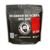 Bearded Butchers Hot Bratwurst DIY Kit - Spicy Habanero & Blue Cheese Bratwurst - Includes Hot Seasoning, High Temp Blue Cheese, 32mm Collagen Casings