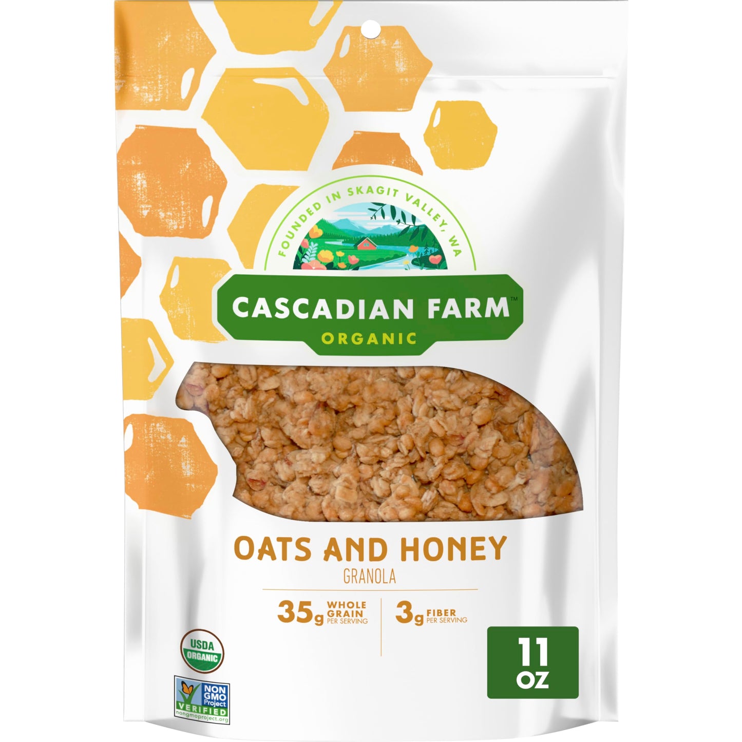 Cascadian Farm, Granola Oats N Honey, 11 Ounce