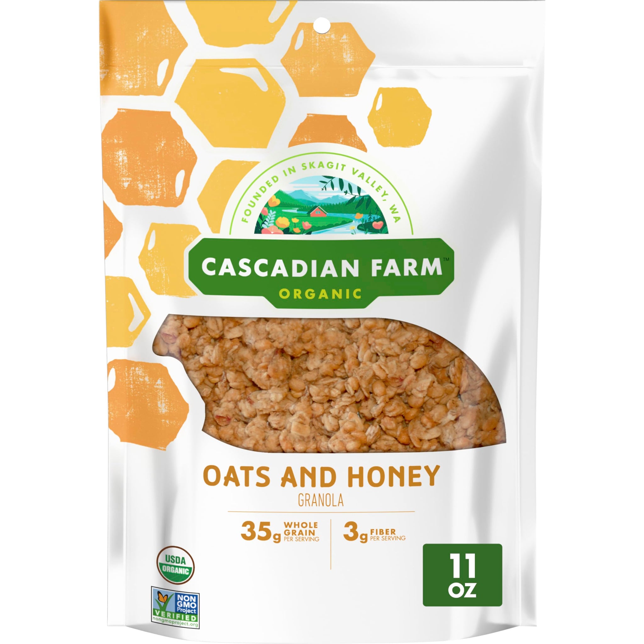 Cascadian Farm, Granola Oats N Honey, 11 Ounce