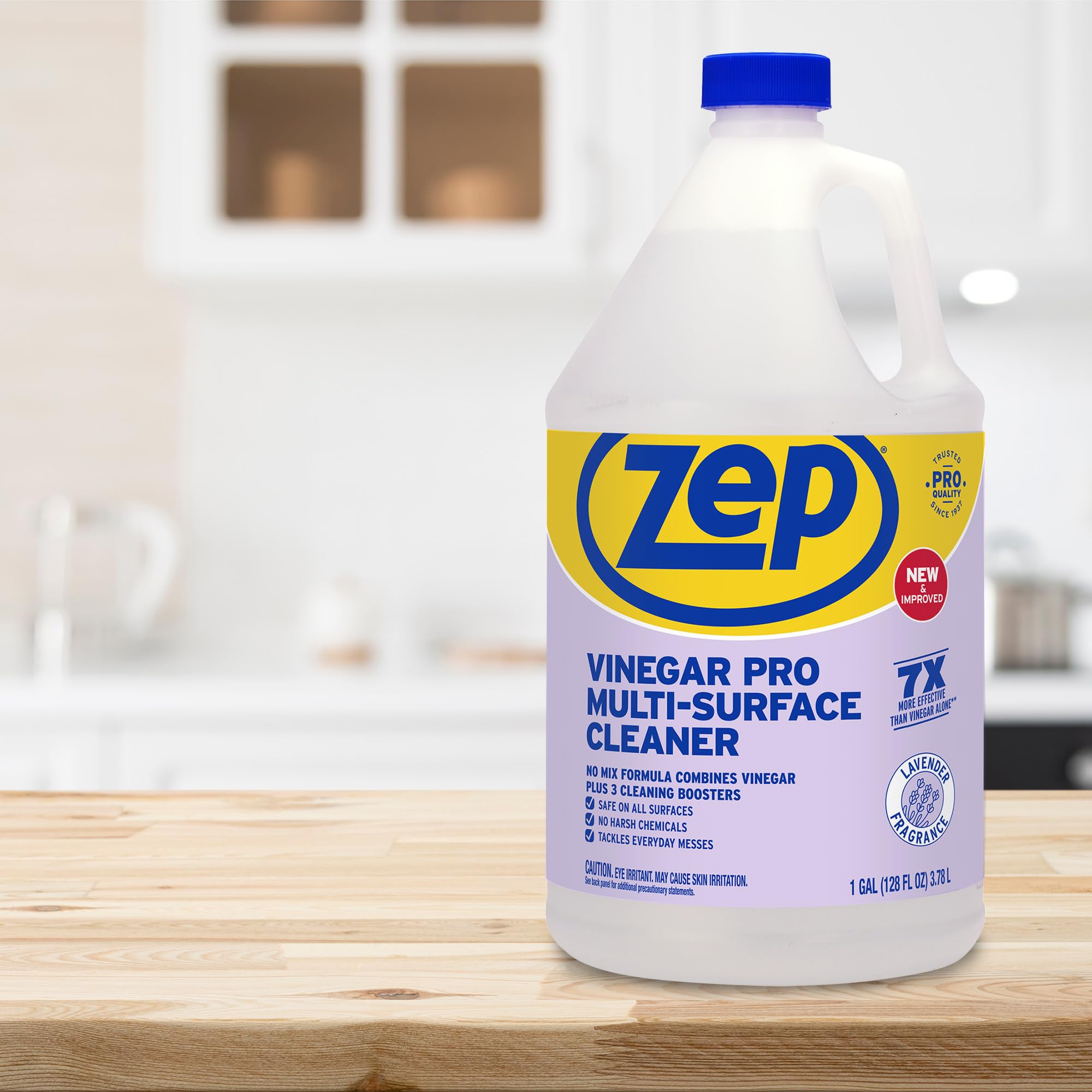 Zep All-Purpose Cleaner With Vinegar - 1 Gallon (Case of 4) R48410 - Gentle for Everyday Use