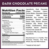 Dark Chocolate Covered Pecans - 3 Lb Tub