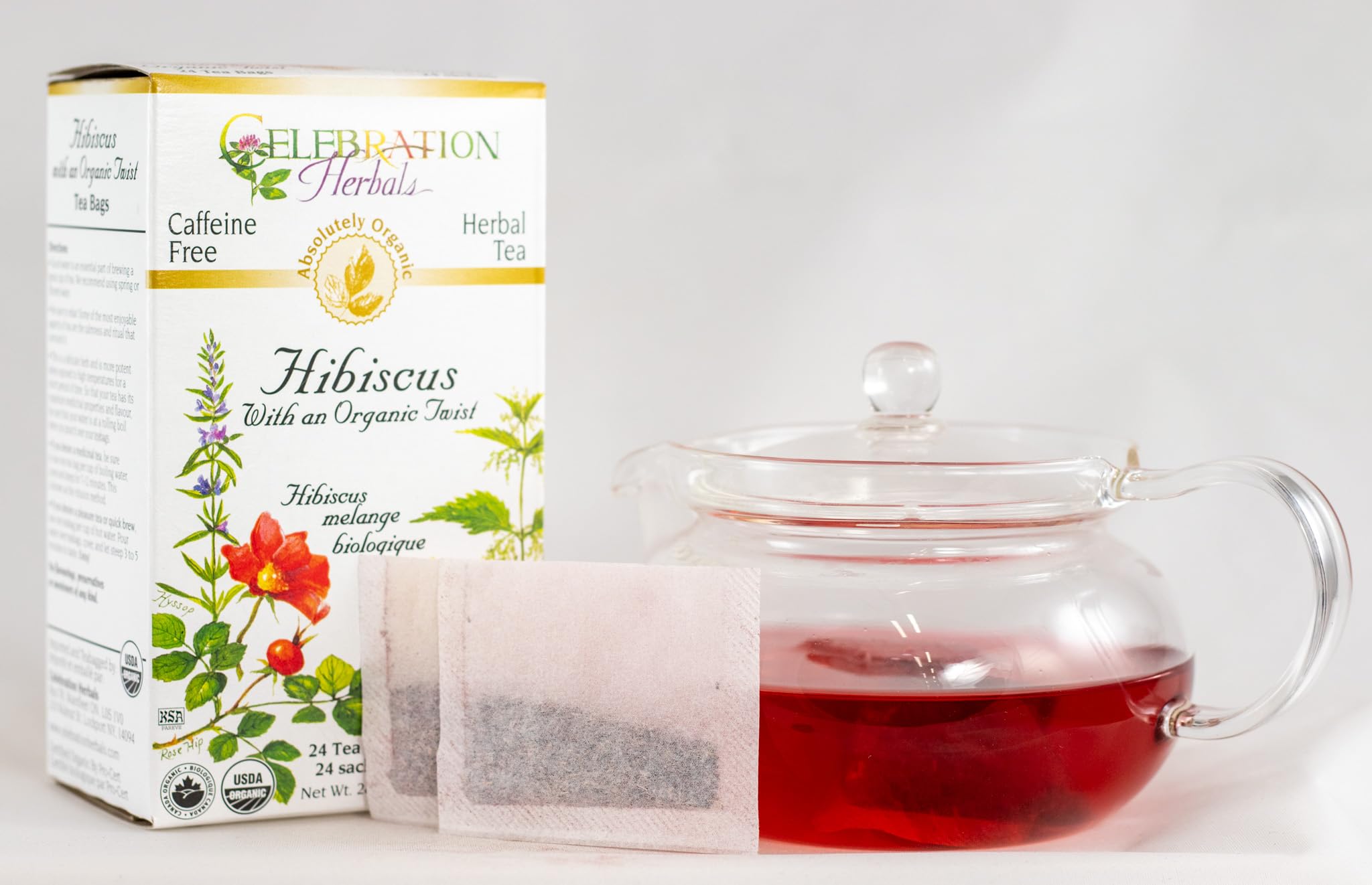 CELEBRATION HERBALS Hibiscus Organic Twist 24 Bag, 0.02 Pound
