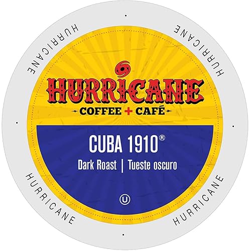 Hurricane Coffee Cuba 1910 Coffee, Single Serve Cups for Keurig K Cup Brewers, 24Count
