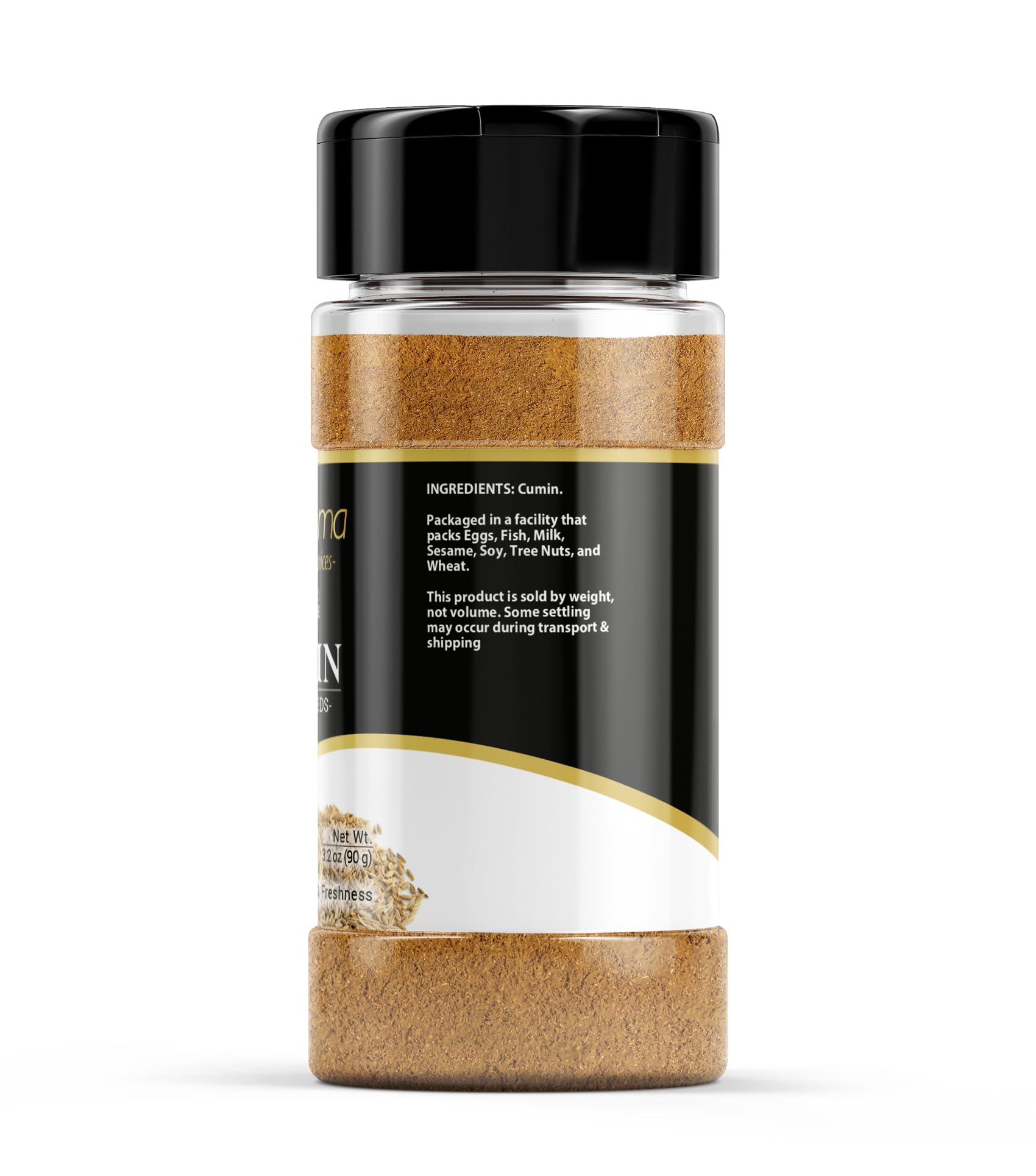 GranAroma Ground Cumin, 3.2 oz, Aromatic Spice, Tacos & Soups